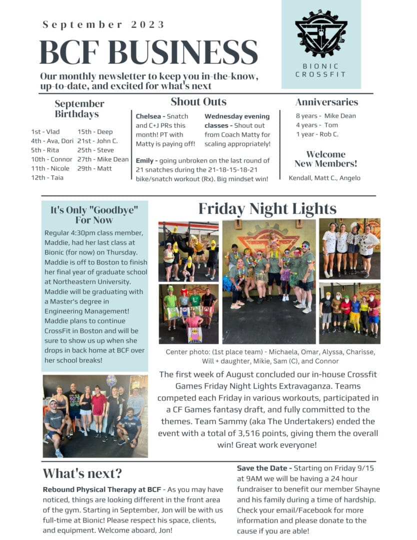 BCF Business - September 2023 1 BCF September 2023