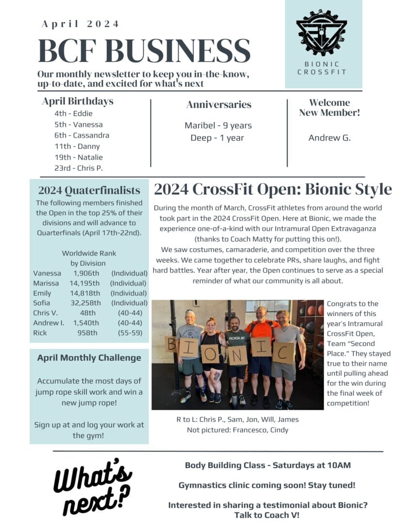 BCF Business - April 2024 1 BCF April 2024